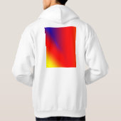 Rode blauwe gele abstracte kleur, aangepast om uw hoodie (Achterkant)