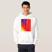 Rode blauwe gele abstracte kleur, aangepast om uw hoodie (Voorkant volledig)
