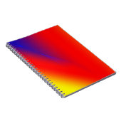 Rode blauwe gele abstracte kleur, aangepast om uw notitieboek (Rechterzijde)