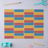 Rode Blauwe Gele Strepen Tissuepapier (Craft)