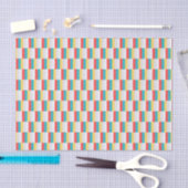Rode Blauwe Gele Stripes Tissuepapier (Craft)