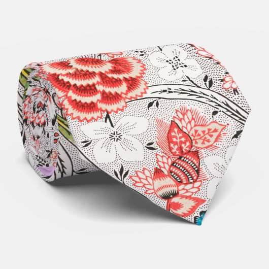 RODE BLAUWE GELE WILDE BLOEMEN TULPEN,BLADEREN FLO STROPDAS (Opgerold)