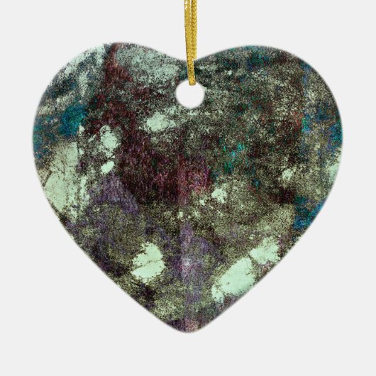 Rode blauwe grijze abstracte grijze grafische vorm keramisch ornament (Voorkant)