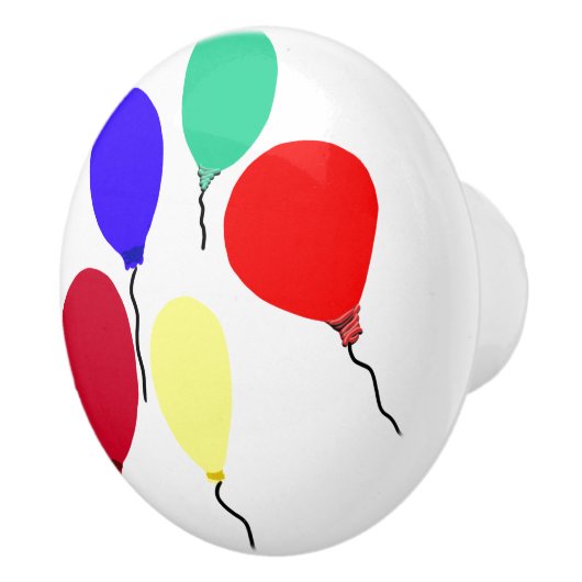 Rode Blauwe Groene Ballonnen Keramische Knop (Rechts)