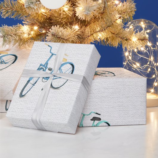 Rode Blauwe Groene  Retrofielenballonnen Cadeaupapier (Feestdagen)