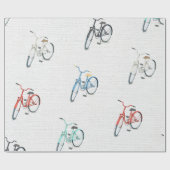 Rode Blauwe Groene  Retrofielenballonnen Cadeaupapier (Vlak)