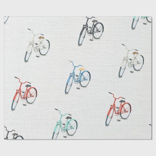 Rode Blauwe Groene  Retrofielenballonnen Cadeaupapier (Vlak)