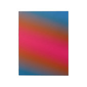 RODE BLAUWE GROENE TEXTUUR KUNST NOTITIEBLOK (Linkerzijde)