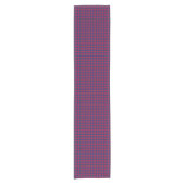 Rode & Blauwe Houndstooth Tafelloper (Voorkant)