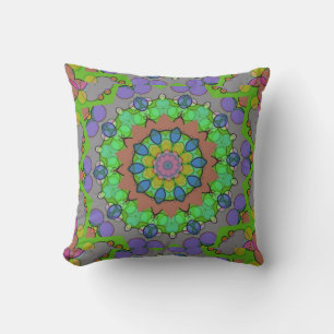 Rode Blauwe Kerst Kaleidoscoop Pillow Kussen