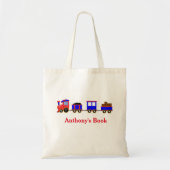 Rode Blauwe kind, bibliotheek genaamd Tote Bag (Voorkant)