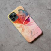 Rode Blauwe Maan Floral Handtekening Monogramed Case-Mate iPhone Case