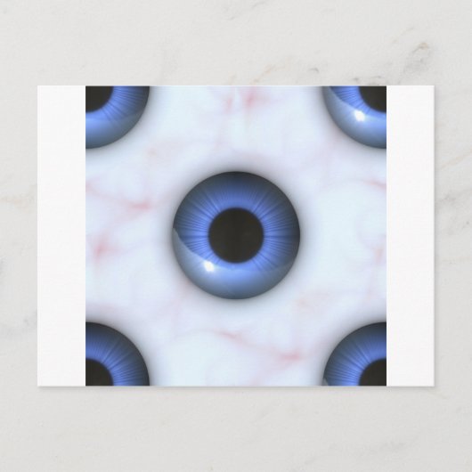rode blauwe ogen briefkaart (Voorkant)