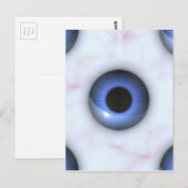 rode blauwe ogen briefkaart (Voorkant / Achterkant)