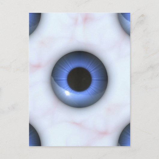 rode blauwe ogen briefkaart (Voorkant)