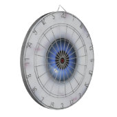 rode blauwe ogen dartbord (Voorkant Links)