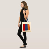 Rode Blauwe Oranje Canvas tas (Voorkant (model))