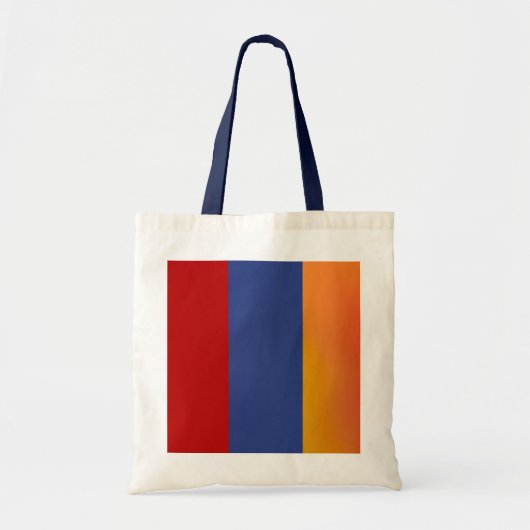Rode Blauwe Oranje Canvas tas (Voorkant)