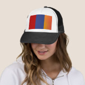 Rode Blauwe Oranje Hoed Trucker Pet (In situ)