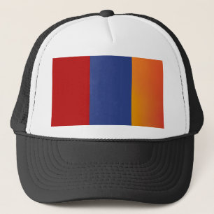 Rode Blauwe Oranje Hoed Trucker Pet