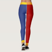 Rode Blauwe Oranje Leggings (Achterkant)