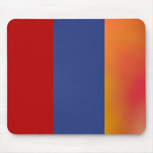 Rode Blauwe Oranje Muismat (Voorkant)