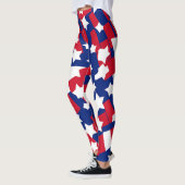 Rode & Blauwe Patriottische Leggings voor 4 juli (Links)