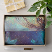 RODE BLAUWE POINSETTIAS, VLINDER IN GOUDEN SPRANKE TISSUEPAPIER (Geschenk)