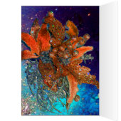 RODE BLAUWE POINSETTIAS, XMAS STARS IN SILVER SPAR (Binnen (Links))