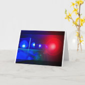 rode & blauwe politie lichten kaart (Gele Bloem)