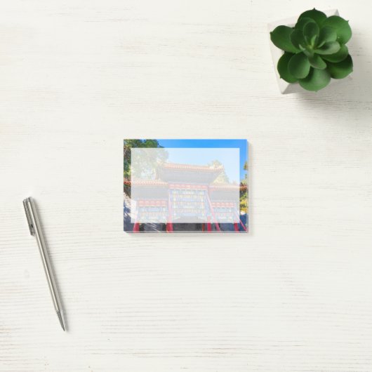 Rode Blauwe Poort Jade Bloemen Eiland Post-it® Notes (Kantoor)