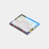 Rode Blauwe Poort Jade Bloemen Eiland Post-it® Notes (Schuin)