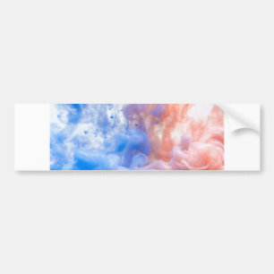 rode blauwe rook bumpersticker