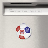 rode blauwe school kleuren kinder voetbalteams cad magneet (Insitu (Vaatwasser))