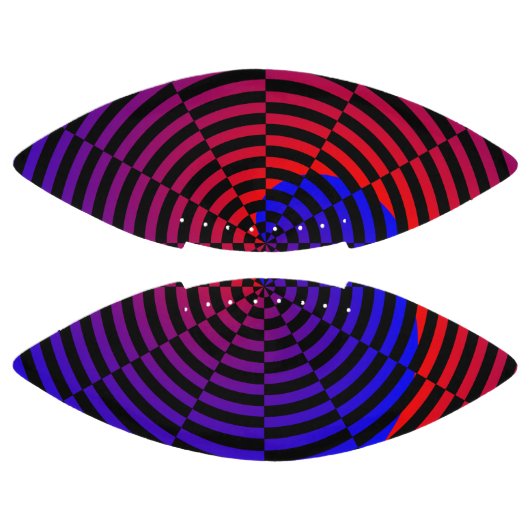 Rode & Blauwe Spiraal American Football (Panelen)