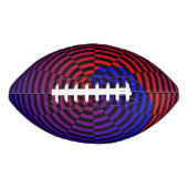 Rode & Blauwe Spiraal American Football (Voorkant)