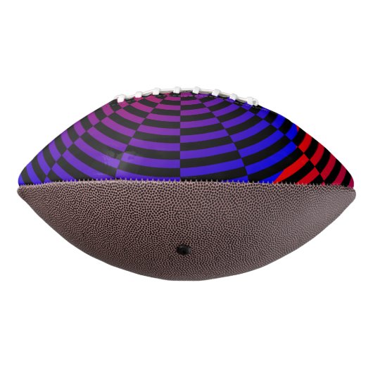 Rode & Blauwe Spiraal American Football (Gedraaid 270)