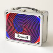 Rode & Blauwe Spiraal van Kenneth Yoncich (Voorkant)
