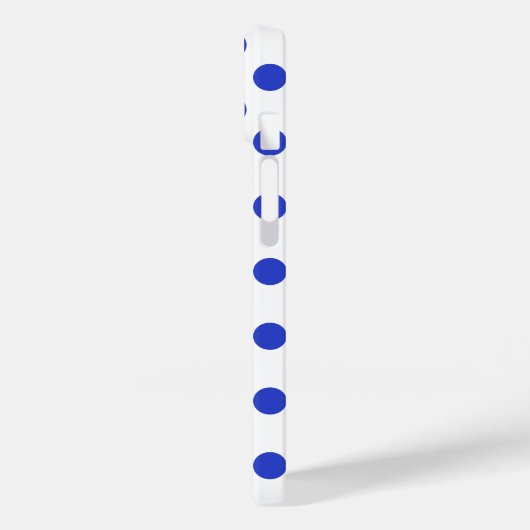 Rode blauwe stippen Case-Mate iPhone case (Achterkant / Links)