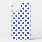 Rode blauwe stippen Case-Mate iPhone case (Achterkant)