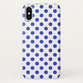 Rode blauwe stippen Case-Mate iPhone case (Achterkant)