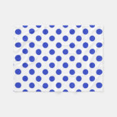 Rode blauwe stippen fleece deken (Voorkant (Horizontaal))