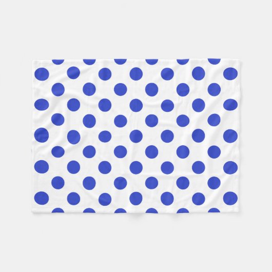 Rode blauwe stippen fleece deken (Voorkant (Horizontaal))