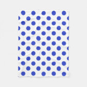 Rode blauwe stippen fleece deken (Voorkant)