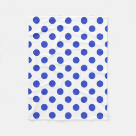 Rode blauwe stippen fleece deken