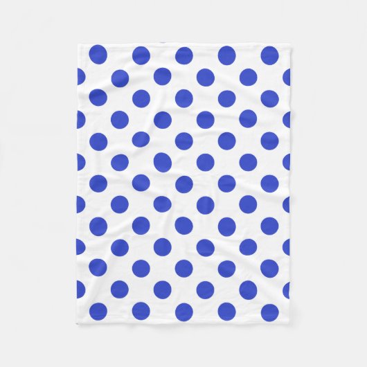 Rode blauwe stippen fleece deken (Voorkant)