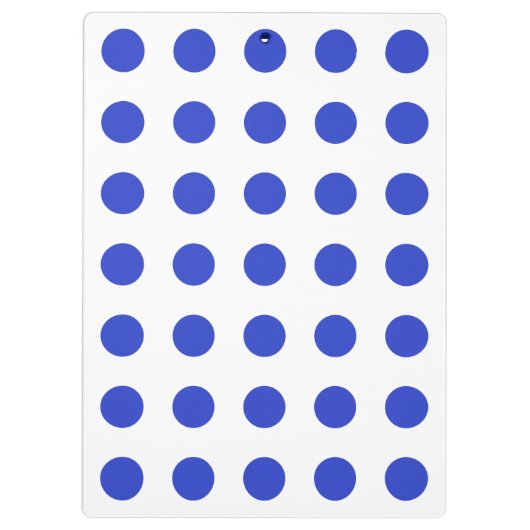 Rode blauwe stippen klembord (Achterkant)