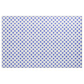 Rode blauwe stippen stof (Yard (91,4 cm))