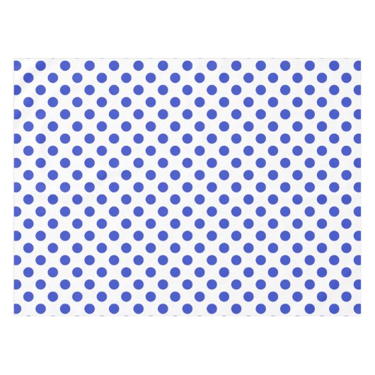 Rode blauwe stippen tafelkleed (Voorkant (Horizontaal))