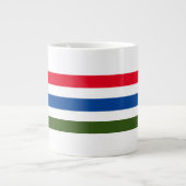  rode blauwe streep op witte achtergrond grote koffiekop (Voorkant)